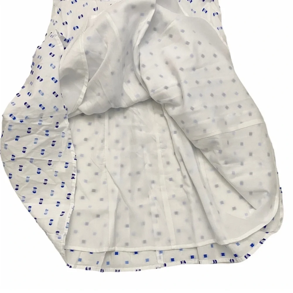 CeCe dobby pintuck fit & flare dress size 10 - Picture 6 of 7